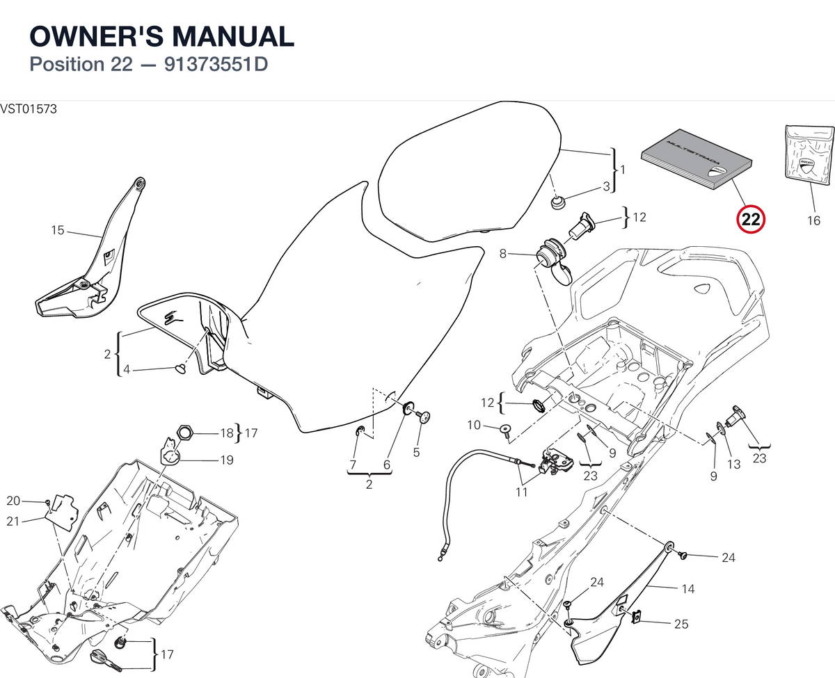 OWNER'S MANUAL 91373551D diagram position
