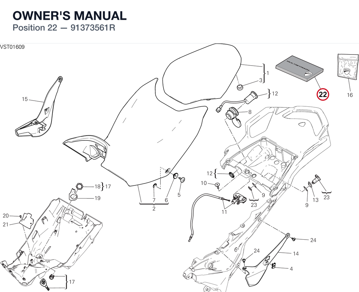 OWNER'S MANUAL 91373561R diagram position