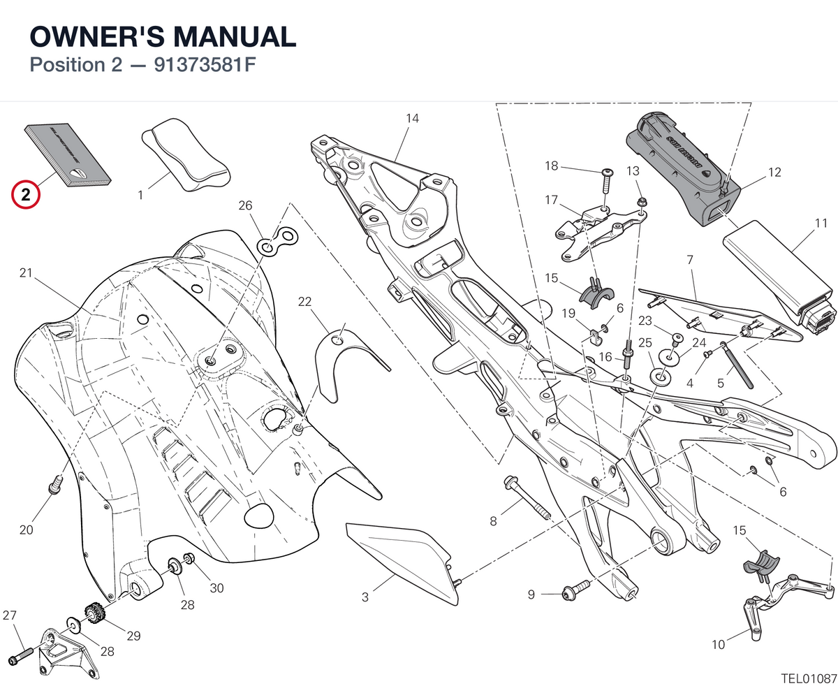 OWNER'S MANUAL 91373581F diagram position