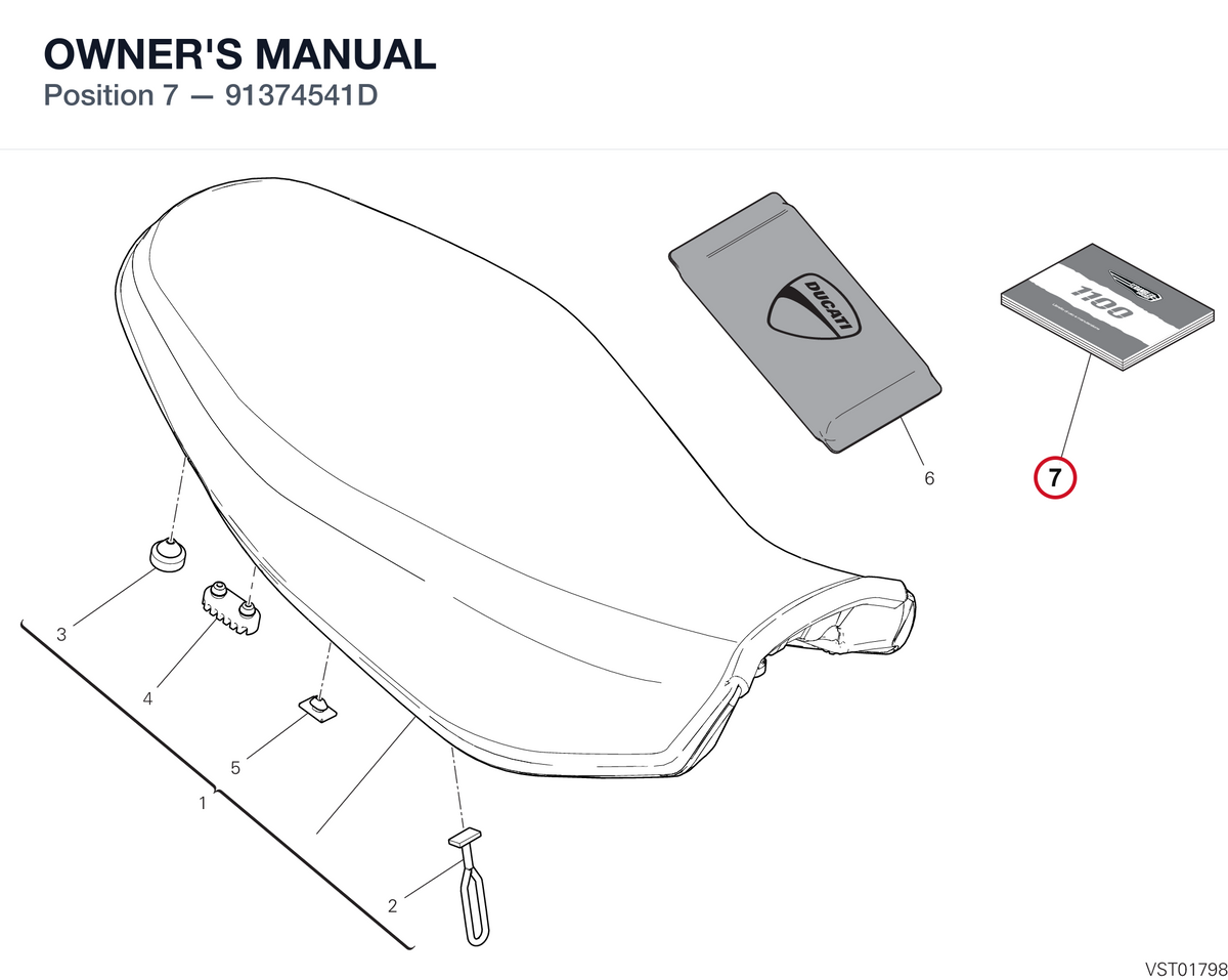 OWNER'S MANUAL 91374541D diagram position