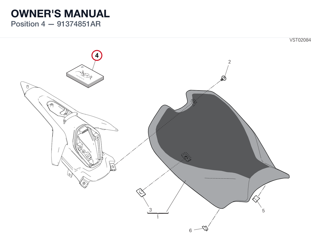 OWNER'S MANUAL 91374851AR diagram position