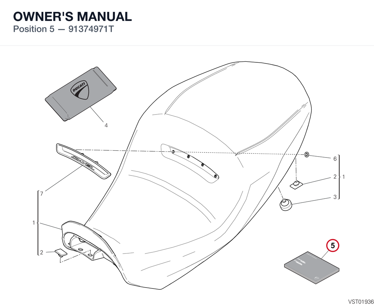 OWNER'S MANUAL 91374971T diagram position