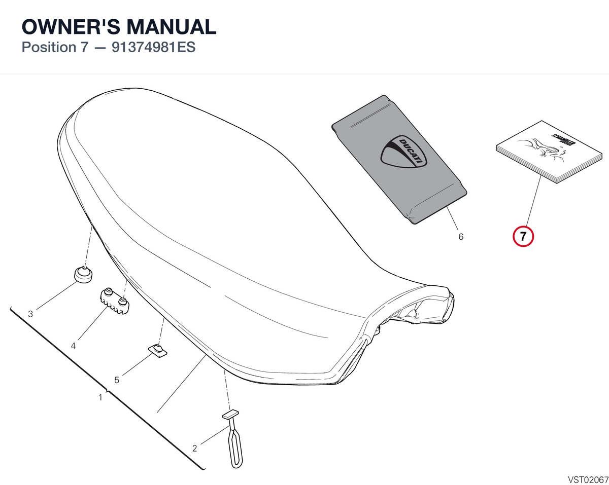 OWNER'S MANUAL 91374981ES diagram position