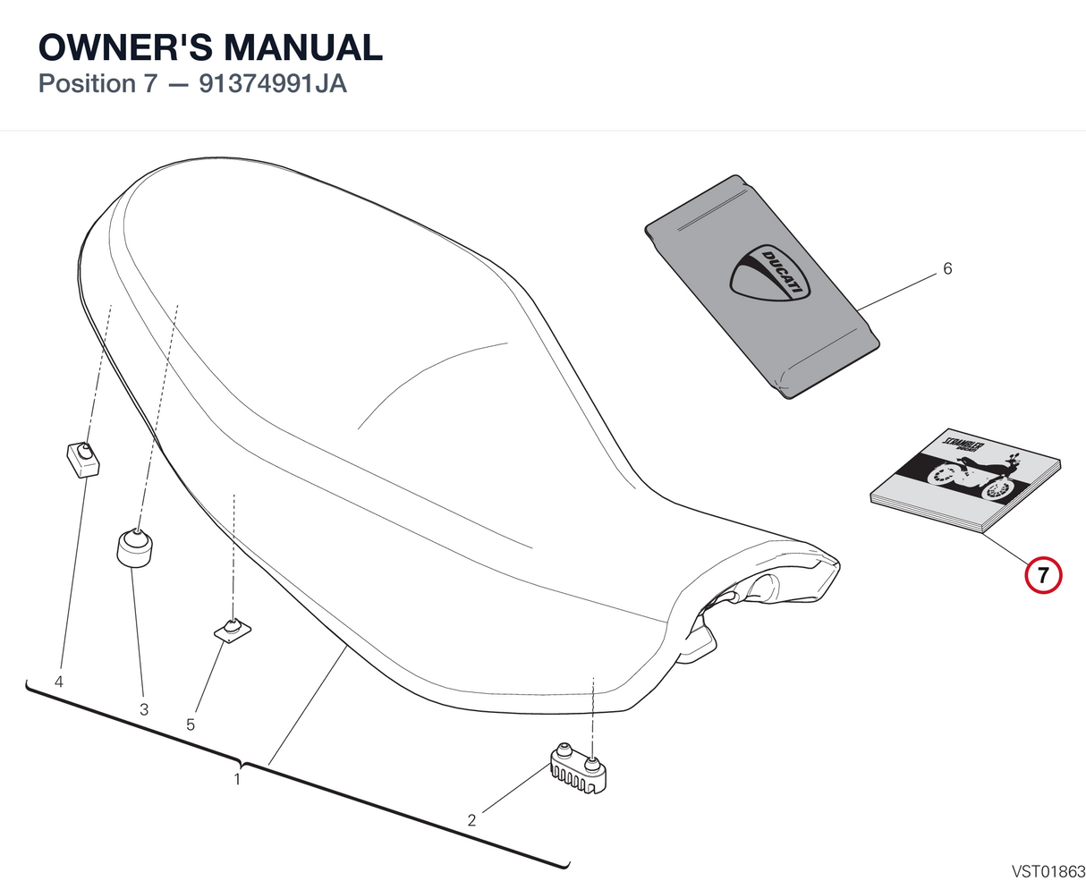 OWNER'S MANUAL 91374991JA diagram position