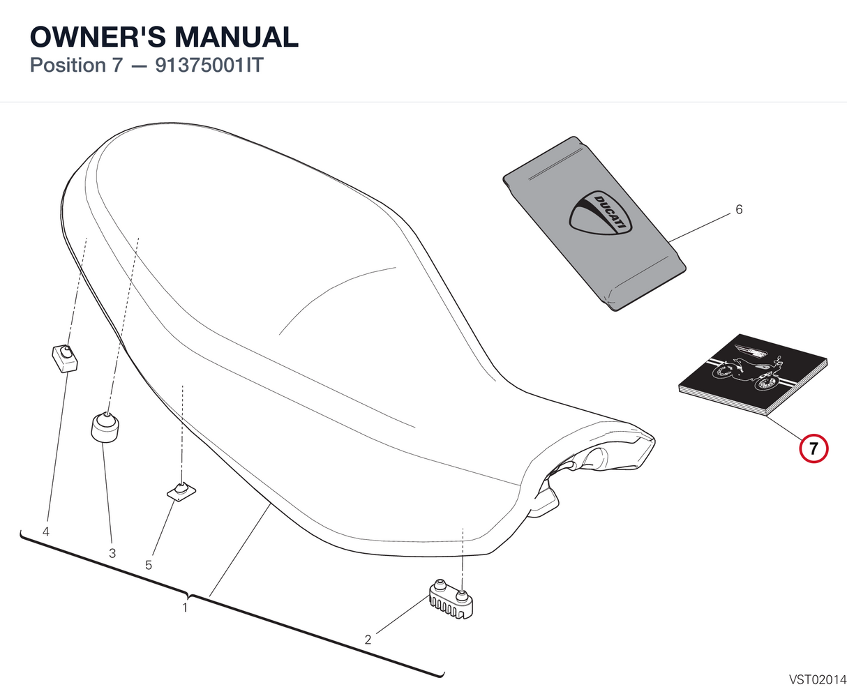 OWNER'S MANUAL 91375001IT diagram position