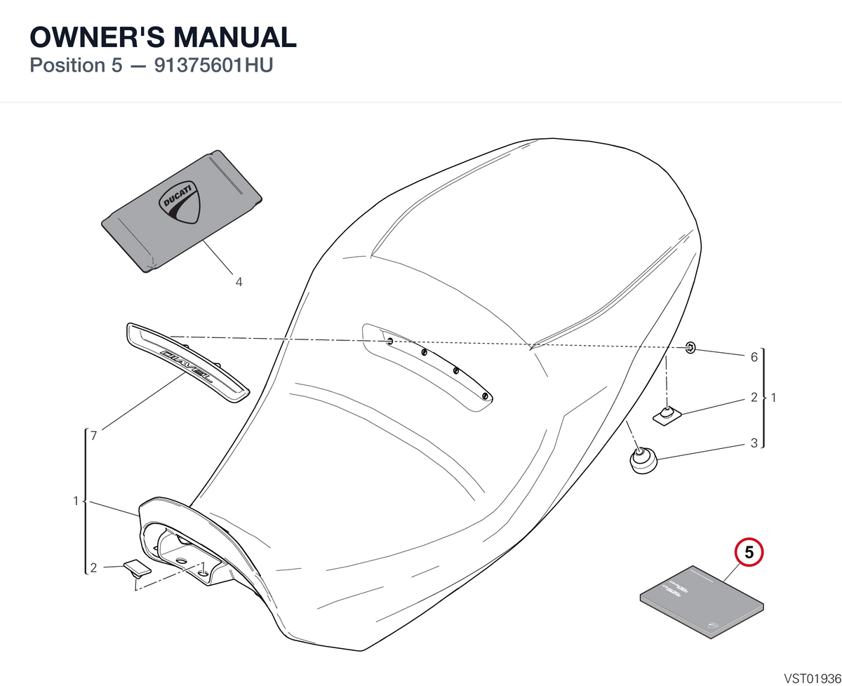 OWNER'S MANUAL 91375601HU diagram position