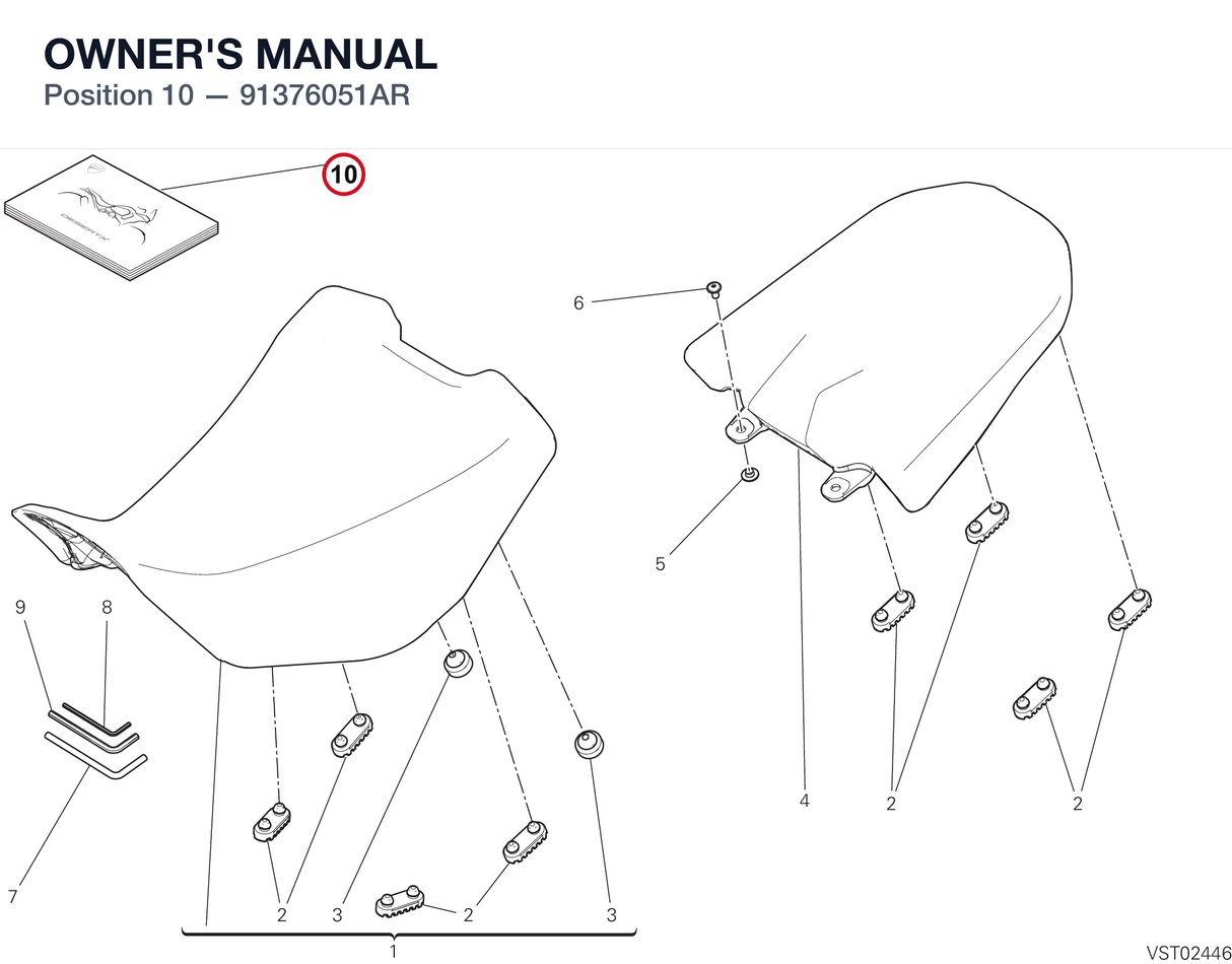 OWNER'S MANUAL 91376051AR diagram position