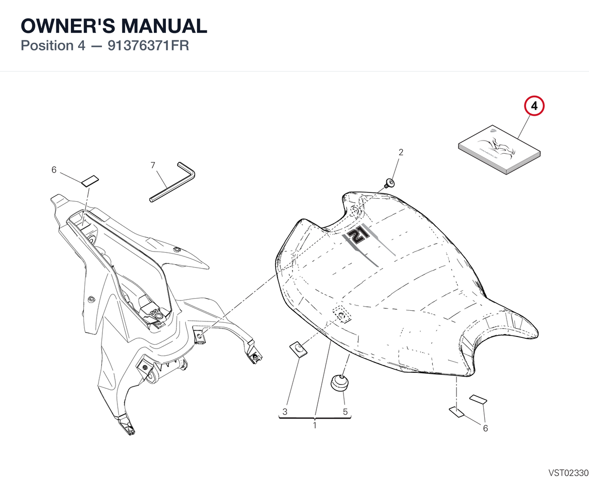 OWNER'S MANUAL 91376371FR diagram position