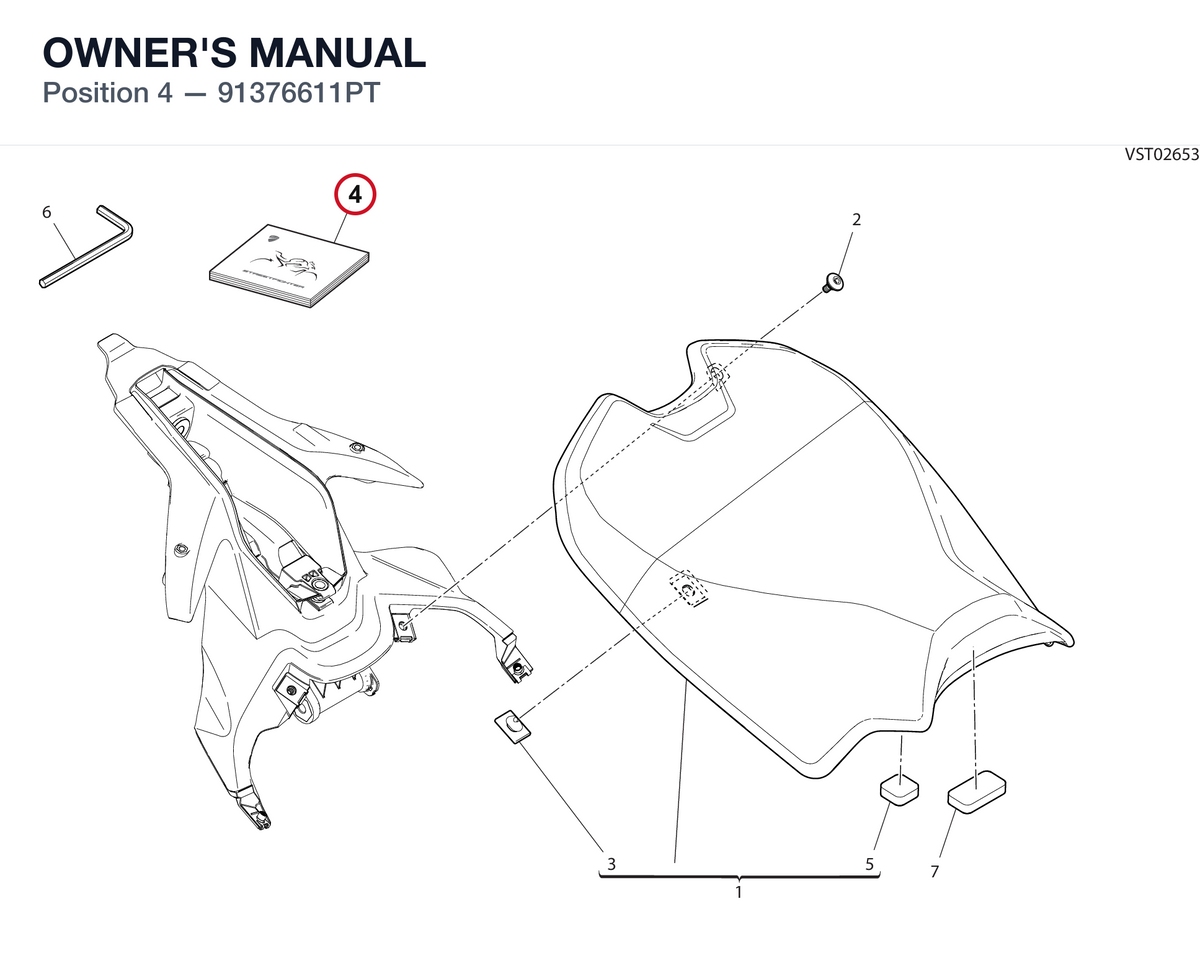 OWNER'S MANUAL 91376611PT diagram position
