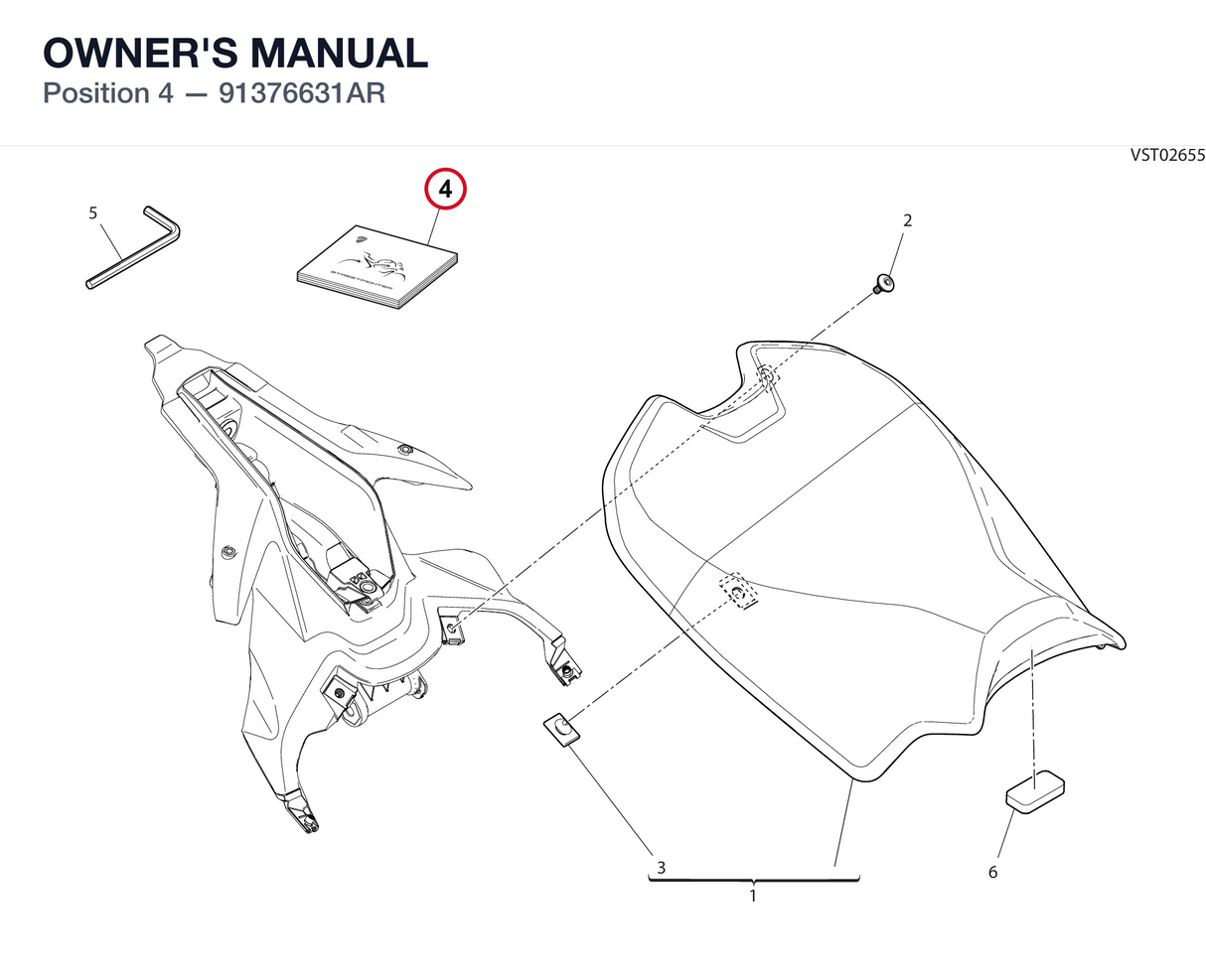 OWNER'S MANUAL 91376631AR diagram position