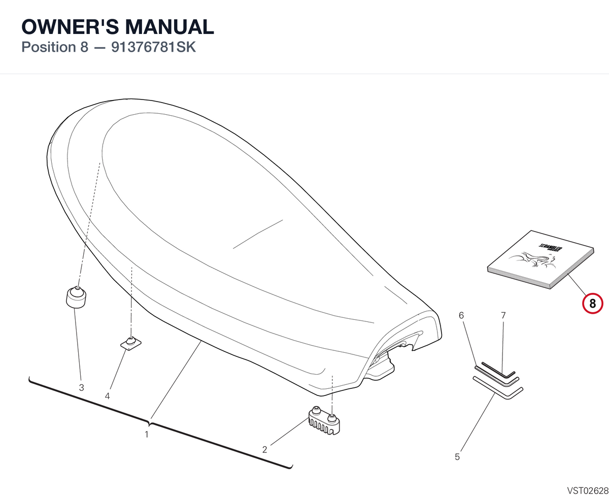 OWNER'S MANUAL 91376781SK diagram position