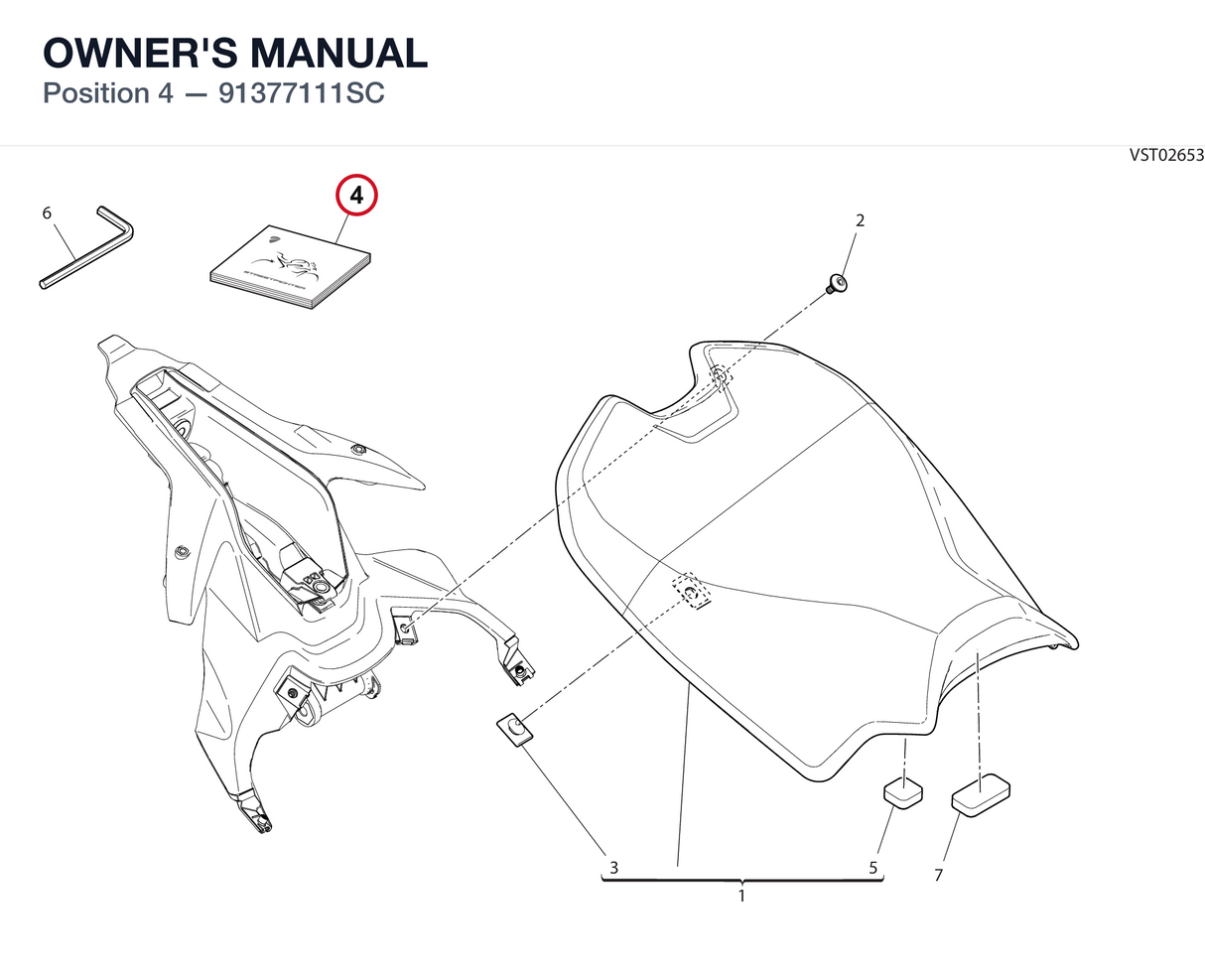 OWNER'S MANUAL 91377111SC diagram position