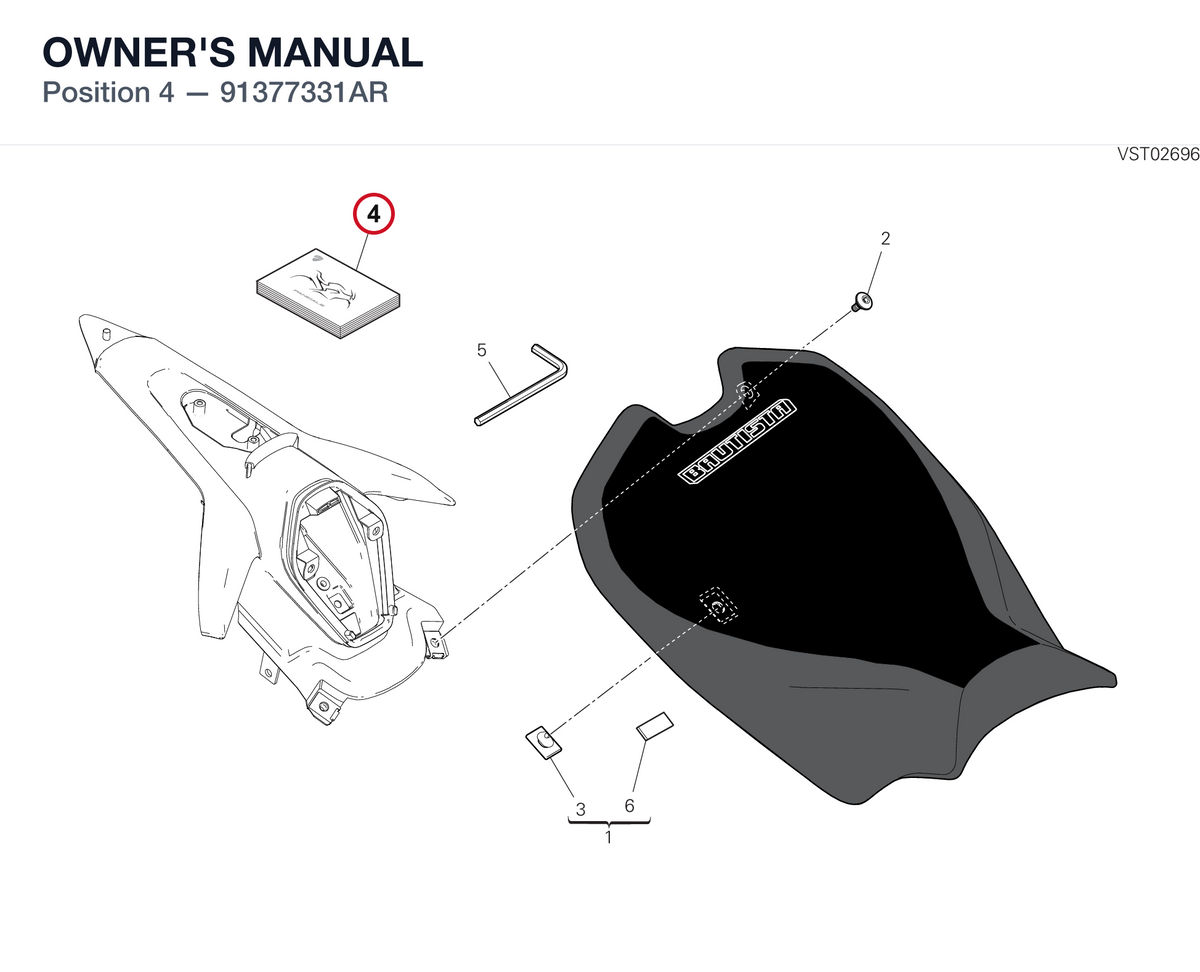 OWNER'S MANUAL 91377331AR diagram position