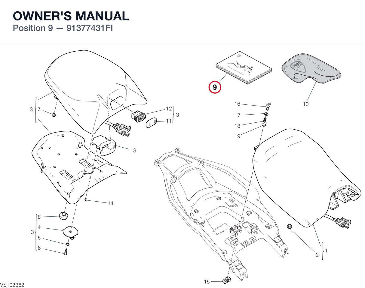 OWNER'S MANUAL 91377431FI diagram position