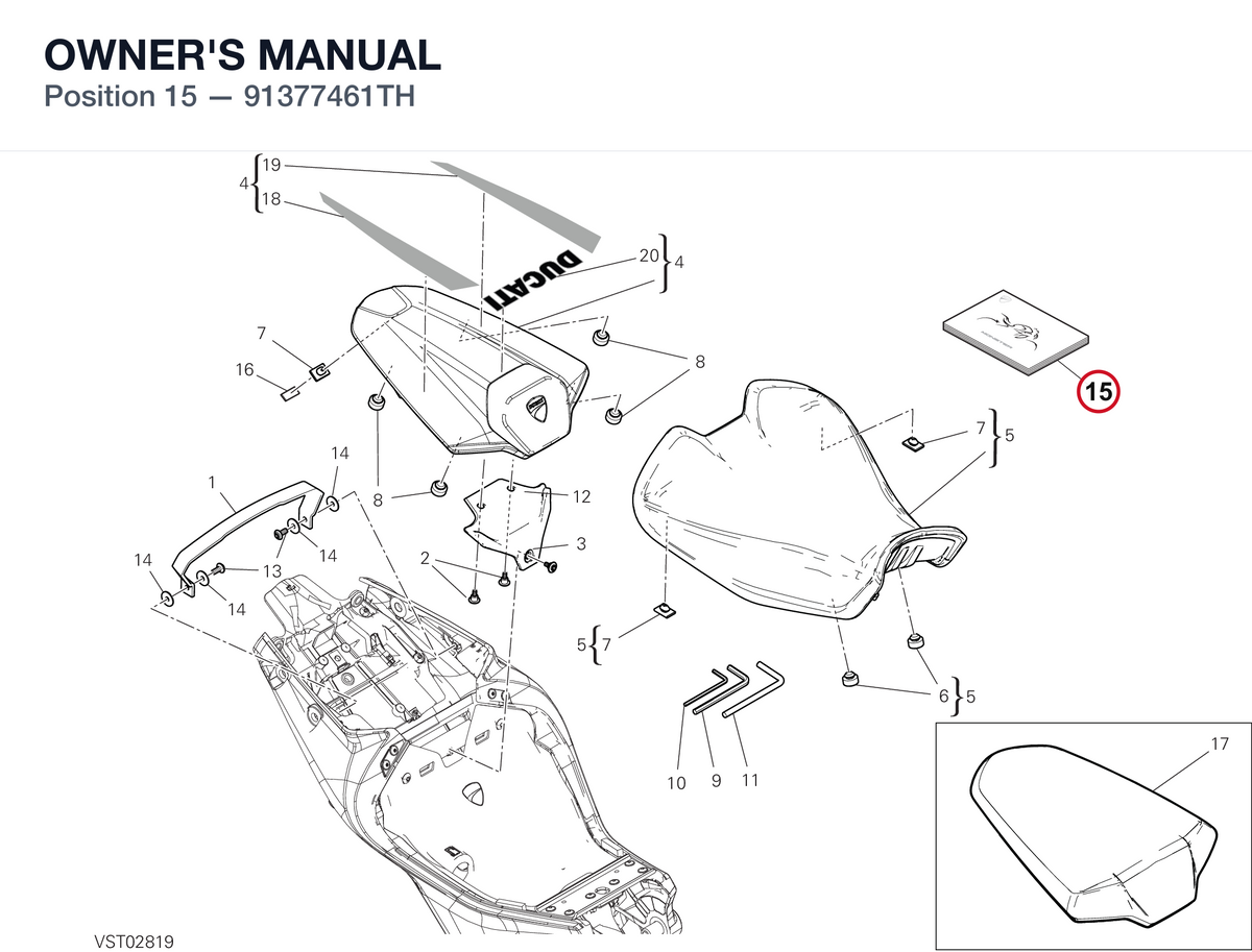 OWNER'S MANUAL 91377461TH diagram position