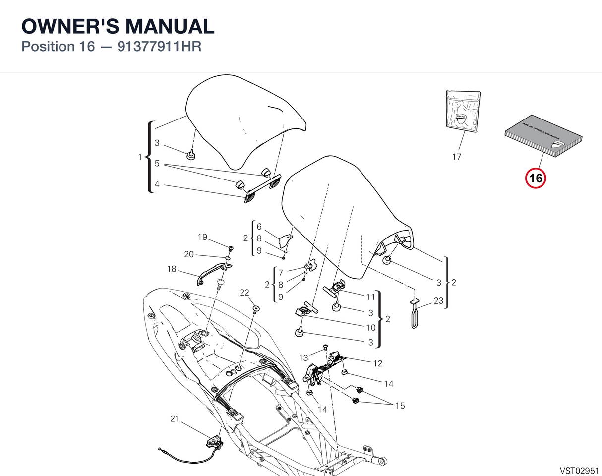 OWNER'S MANUAL 91377911HR diagram position
