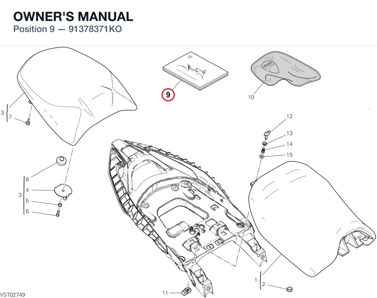 OWNER'S MANUAL 91378371KO diagram position