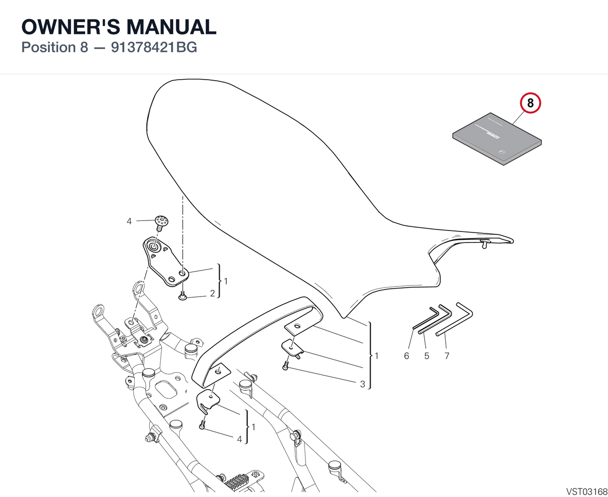 OWNER'S MANUAL 91378421BG diagram position