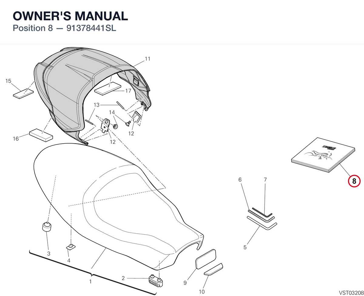 OWNER'S MANUAL 91378441SL diagram position