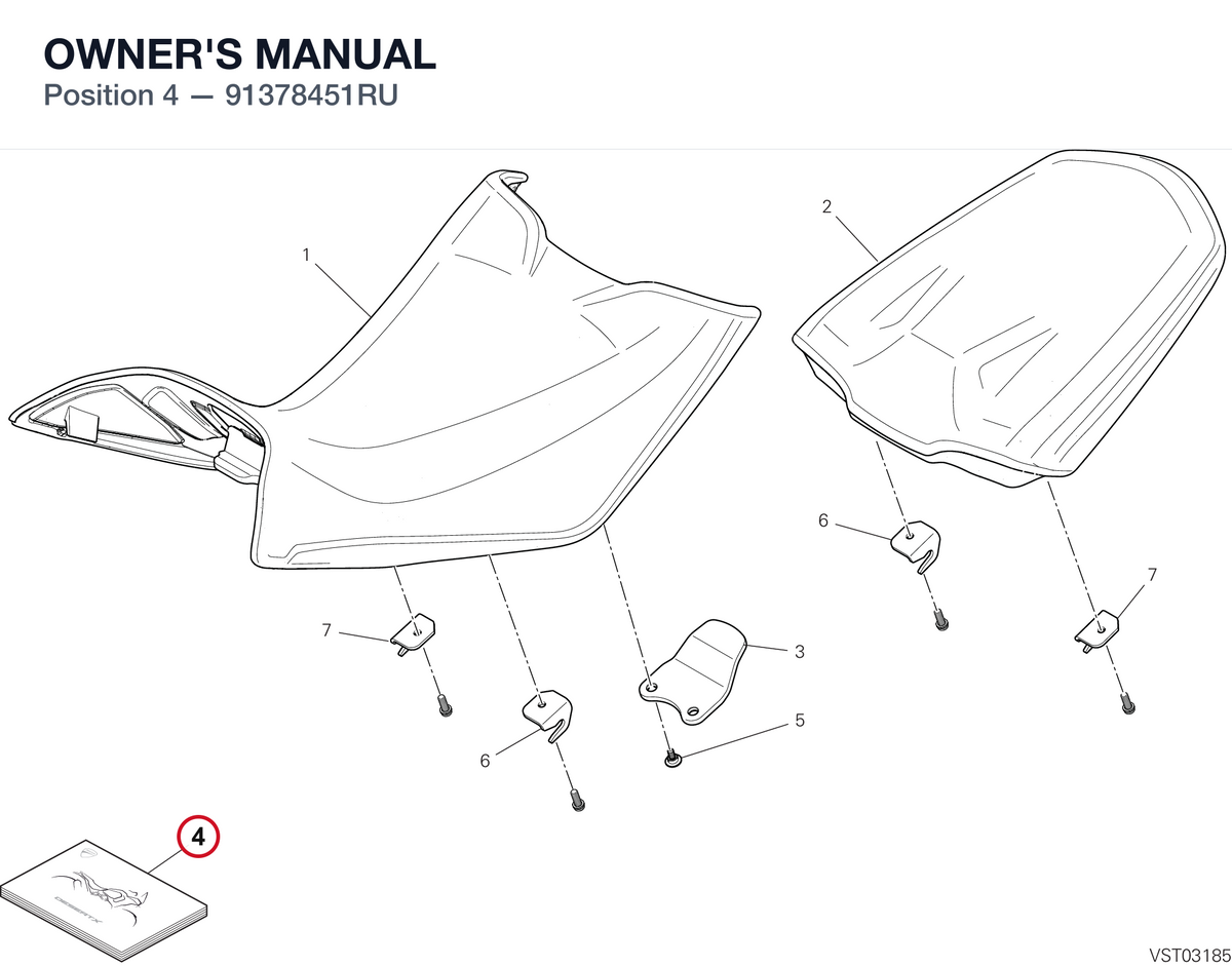 OWNER'S MANUAL 91378451RU diagram position