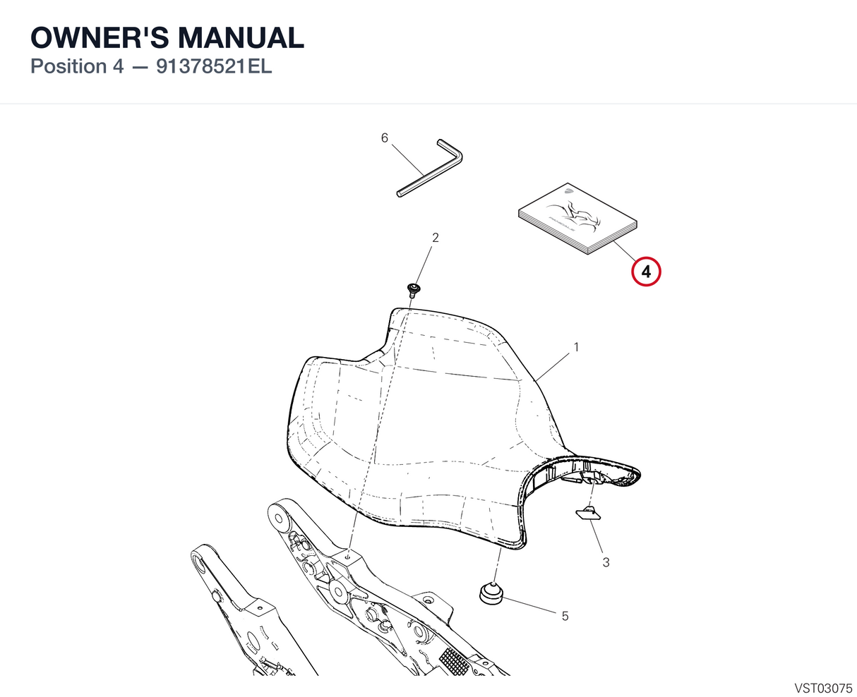 OWNER'S MANUAL 91378521EL diagram position