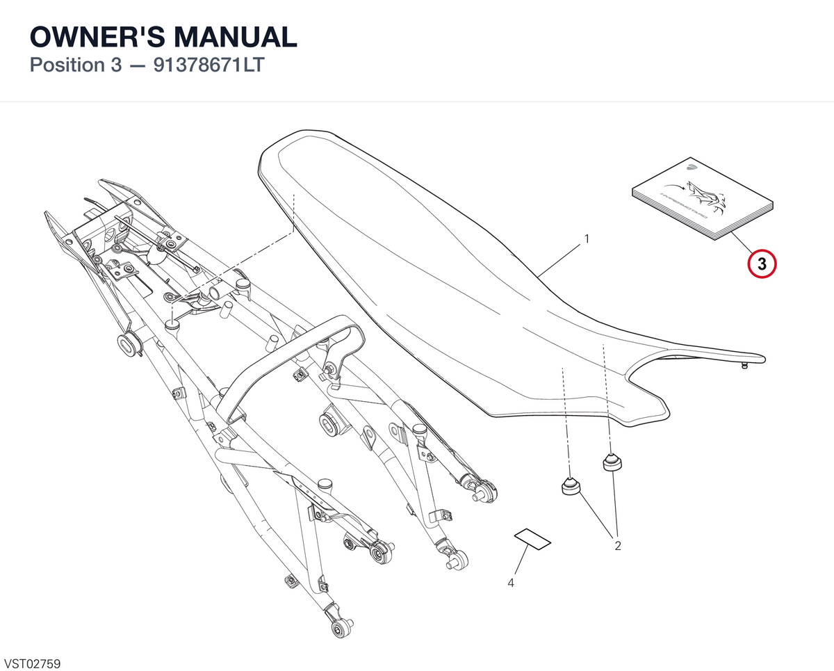 OWNER'S MANUAL 91378671LT diagram position