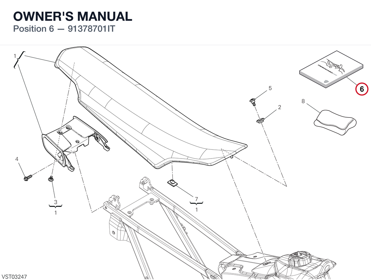 OWNER'S MANUAL 91378701IT diagram position