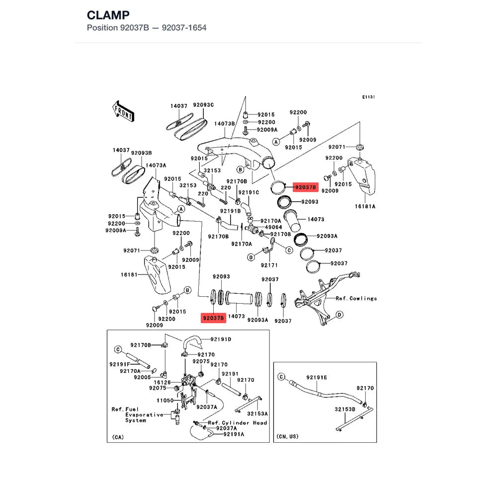 Kawasaki OEM – CLAMP product image