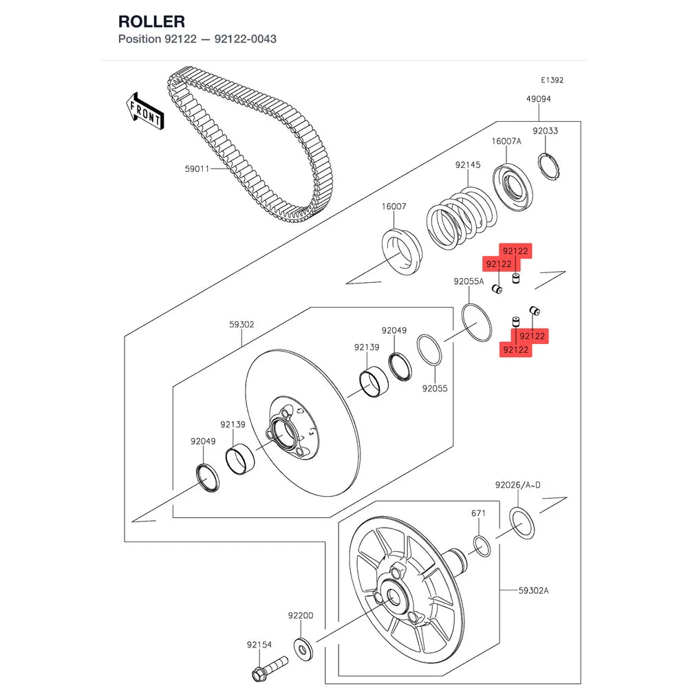 Kawasaki OEM – ROLLER product image
