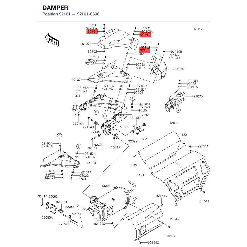 Kawasaki OEM – DAMPER product image