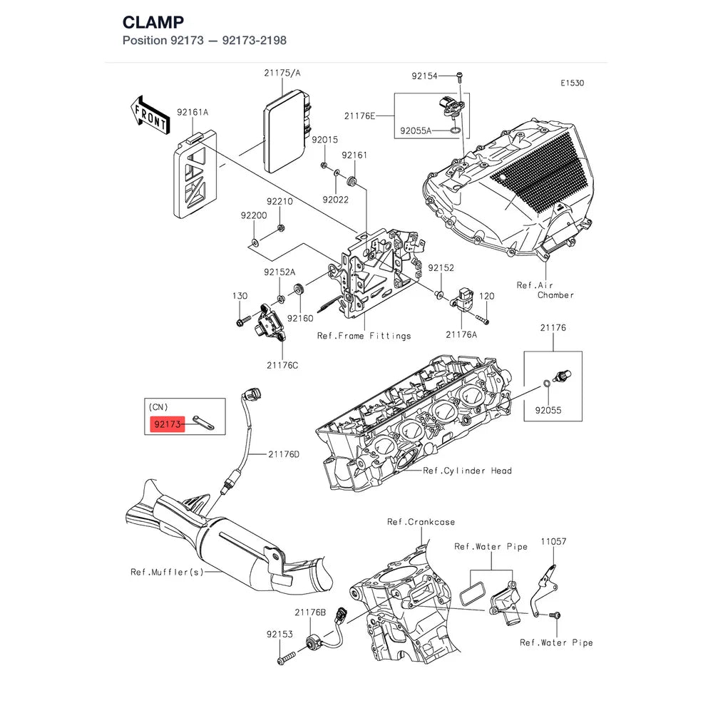 Kawasaki OEM – CLAMP product image