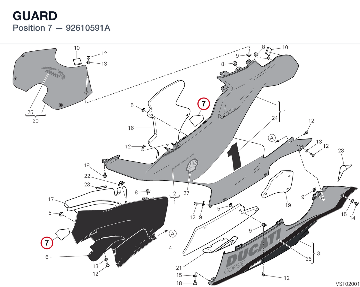 GUARD 92610591A diagram position