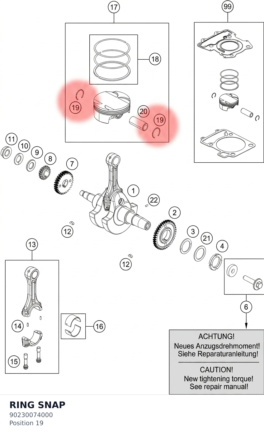 Diagram preview: RING SNAP (90230074000)