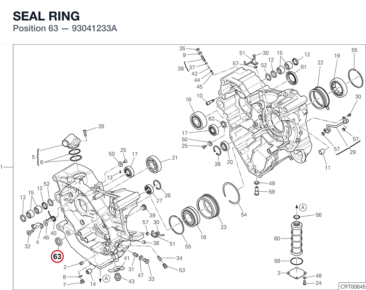 SEAL RING 93041233A diagram position