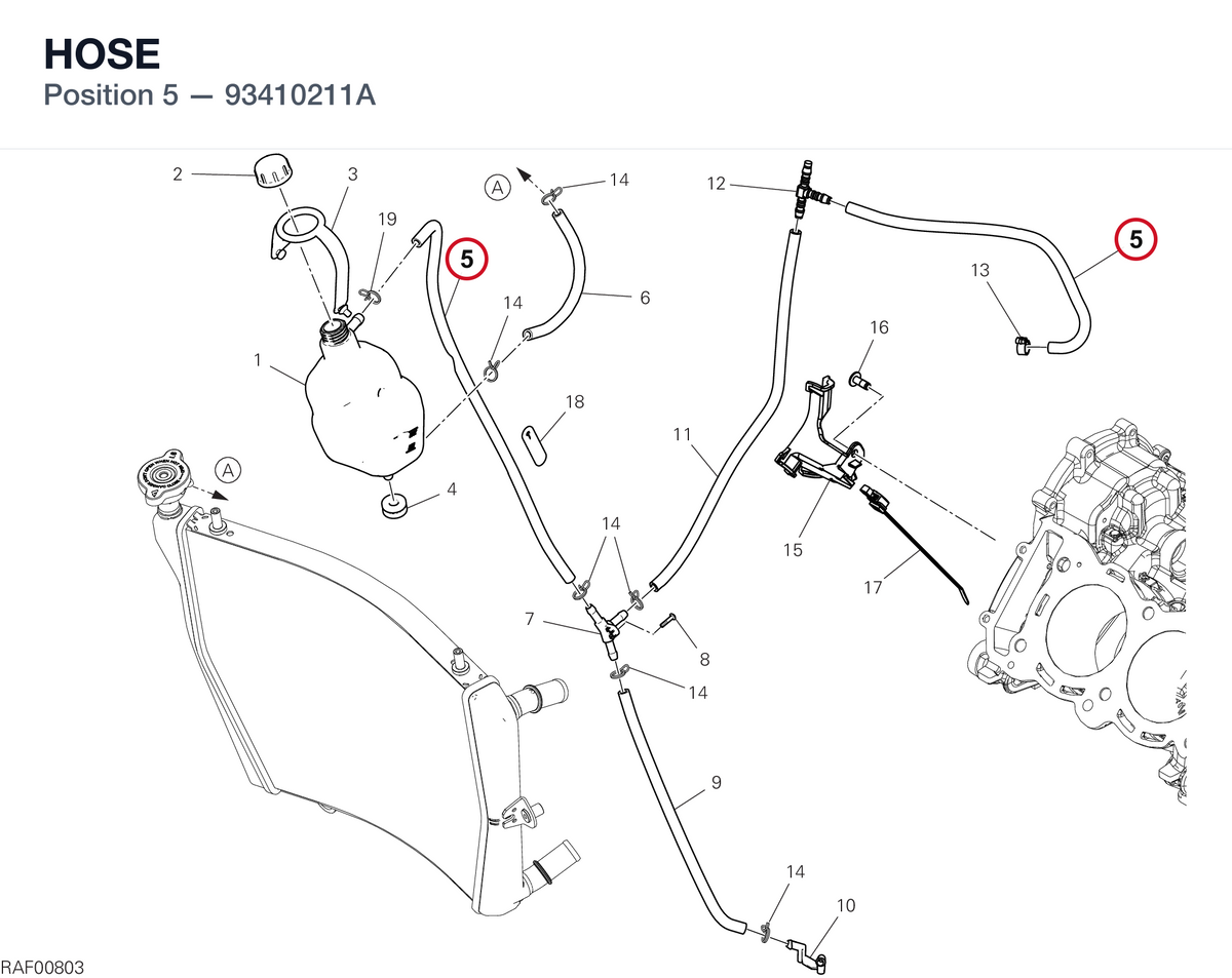 HOSE 93410211A diagram position