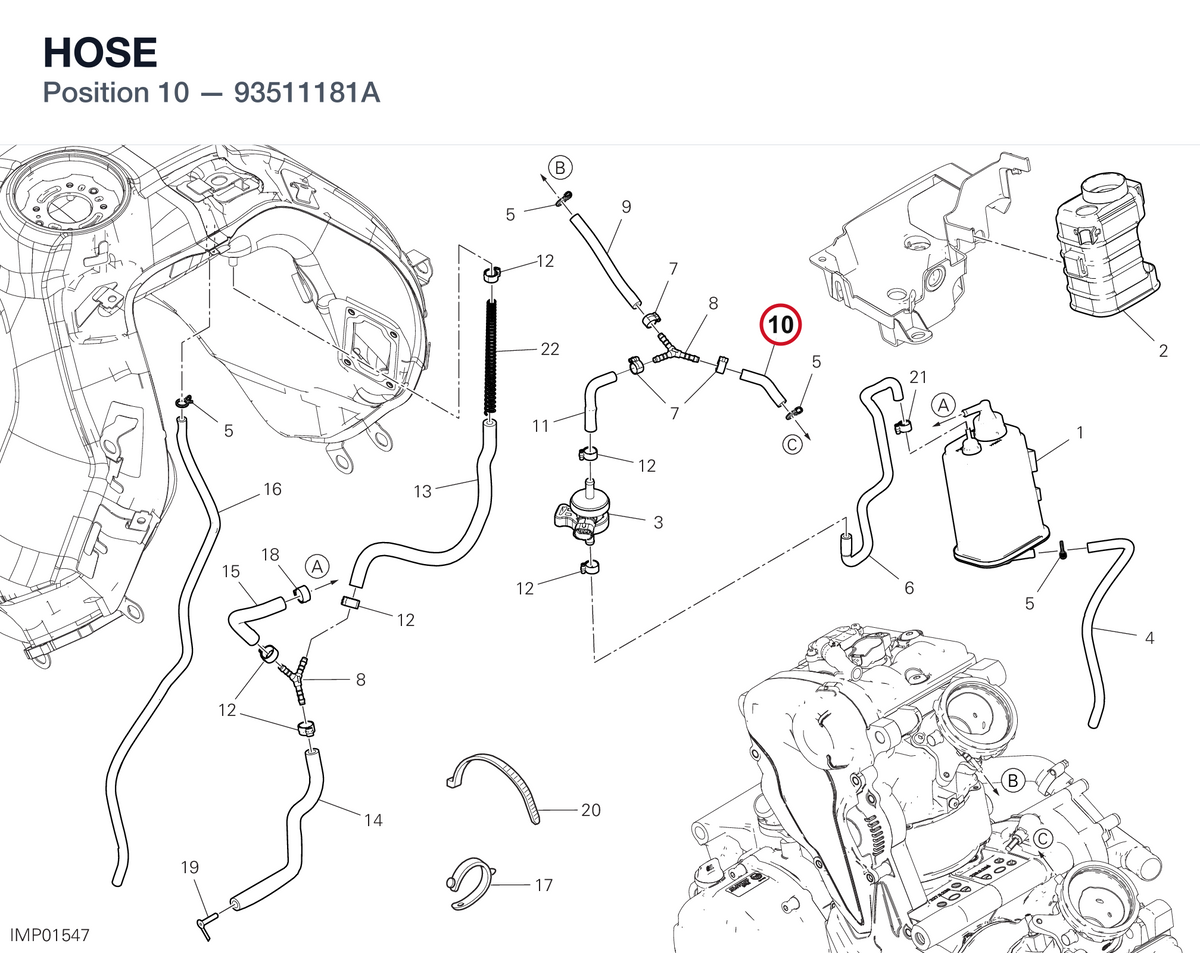 HOSE 93511181A diagram position