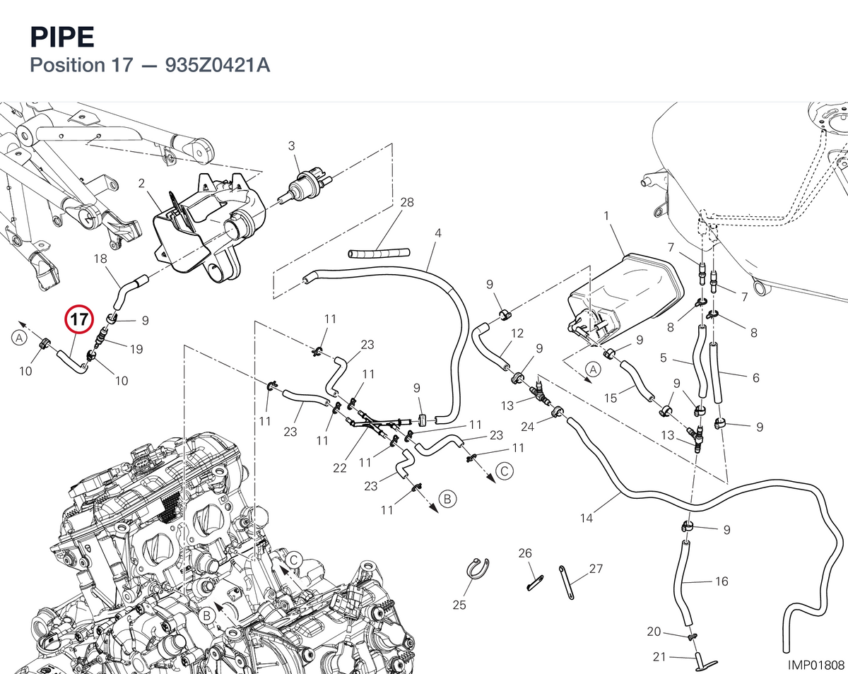 PIPE 935Z0421A diagram position