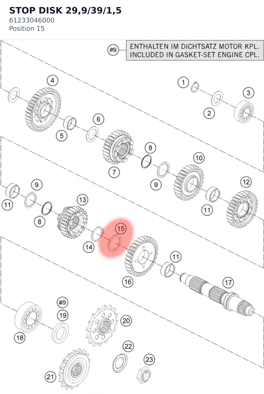 Diagram preview: STOP DISK 29,9/39/1,5 (61233046000)