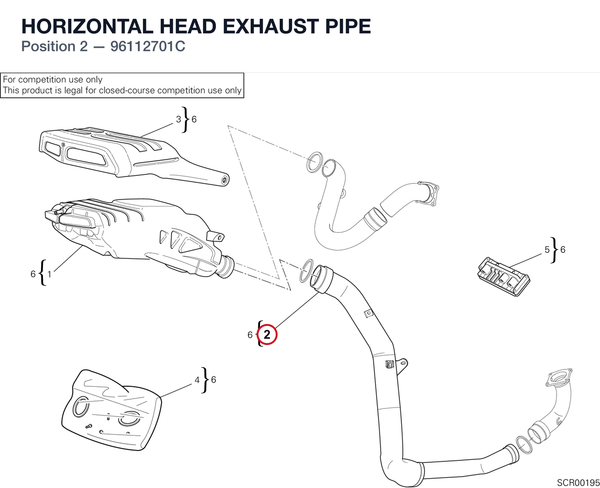 HORIZONTAL HEAD EXHAUST PIPE