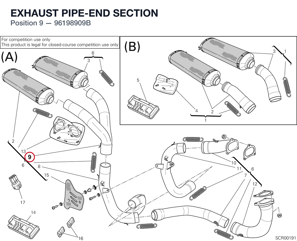 EXHAUST PIPE-END SECTION