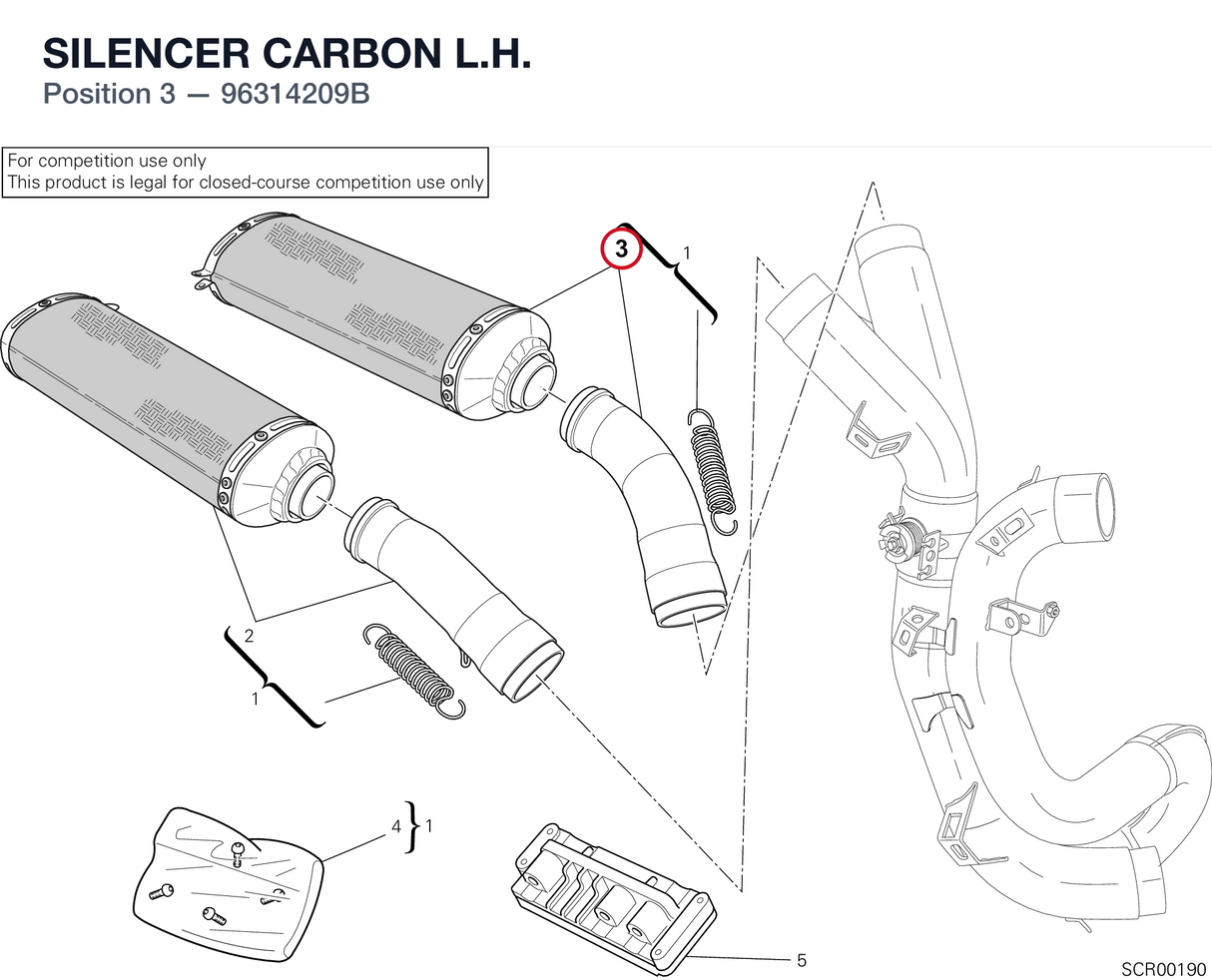 SILENCER CARBON L.H.