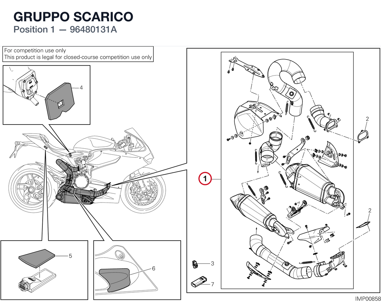 GRUPPO SCARICO 96480131A diagram position