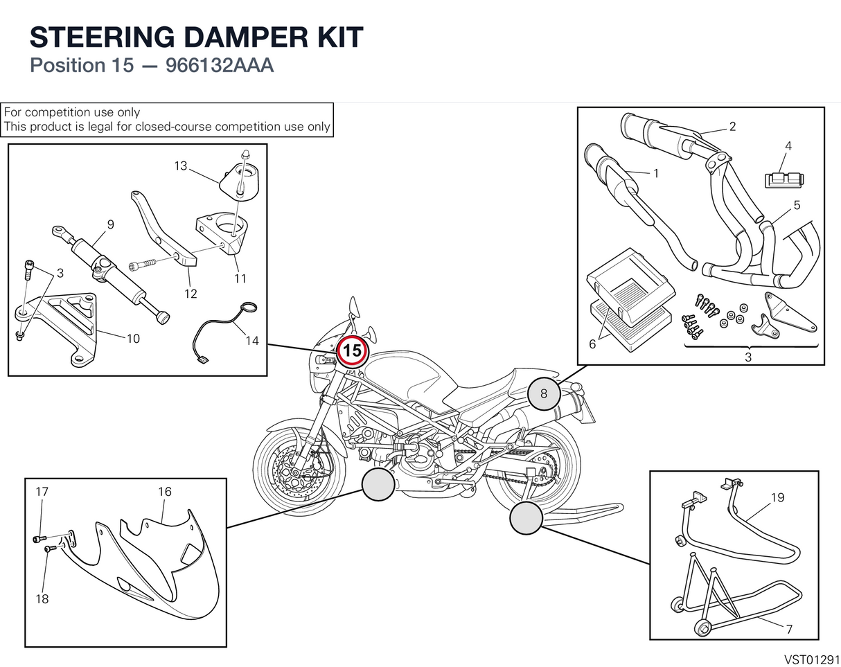 STEERING DAMPER KIT