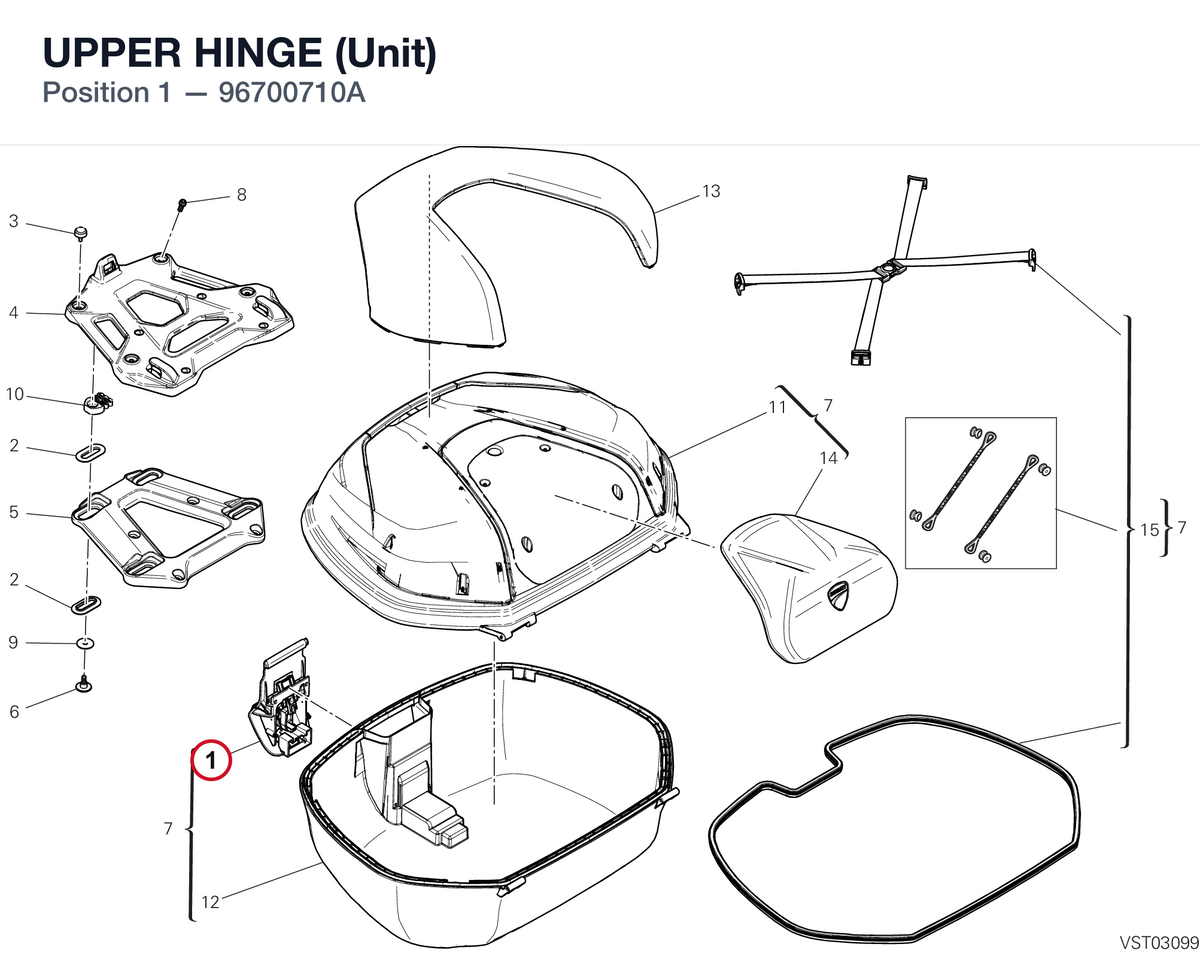 UPPER HINGE (Unit)