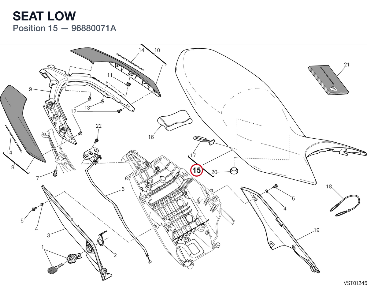 SEAT LOW 96880071A diagram position
