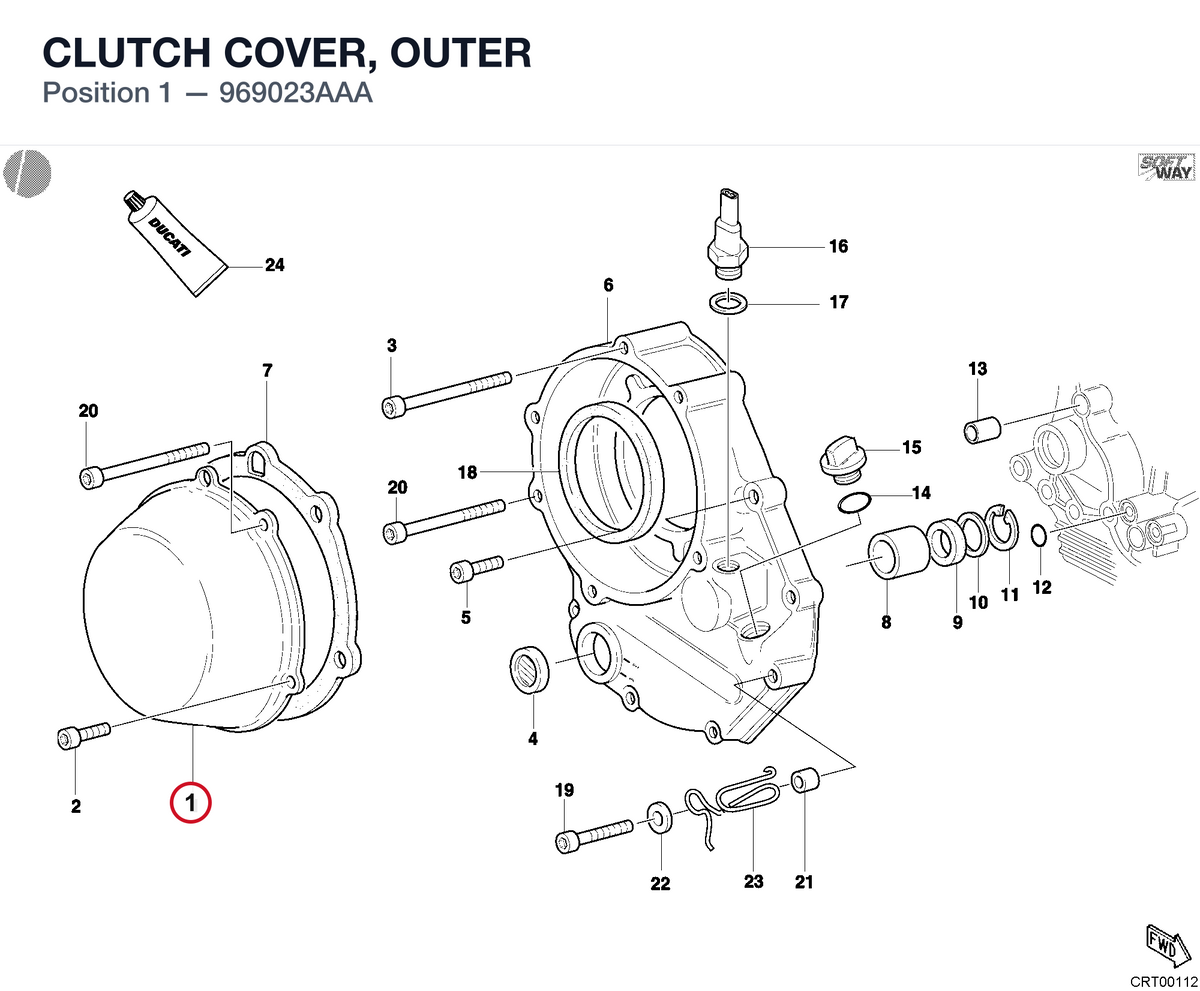 CLUTCH COVER, OUTER