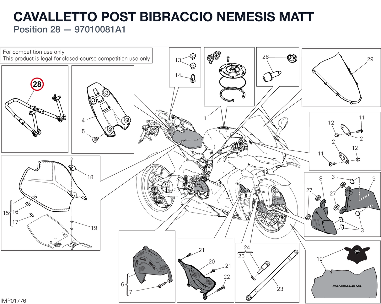 CAVALLETTO POST BIBRACCIO NEMESIS MATT