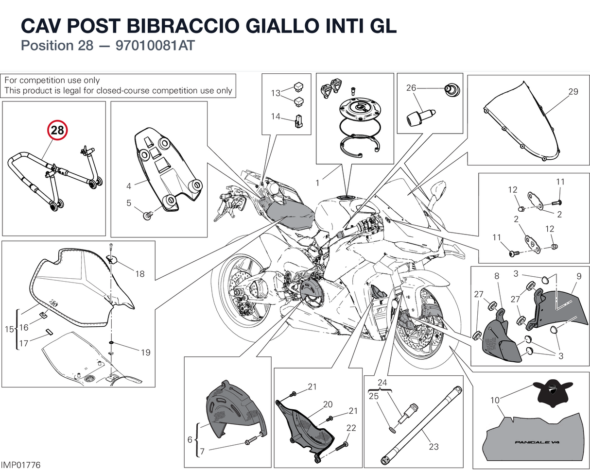 CAV POST BIBRACCIO GIALLO INTI GL