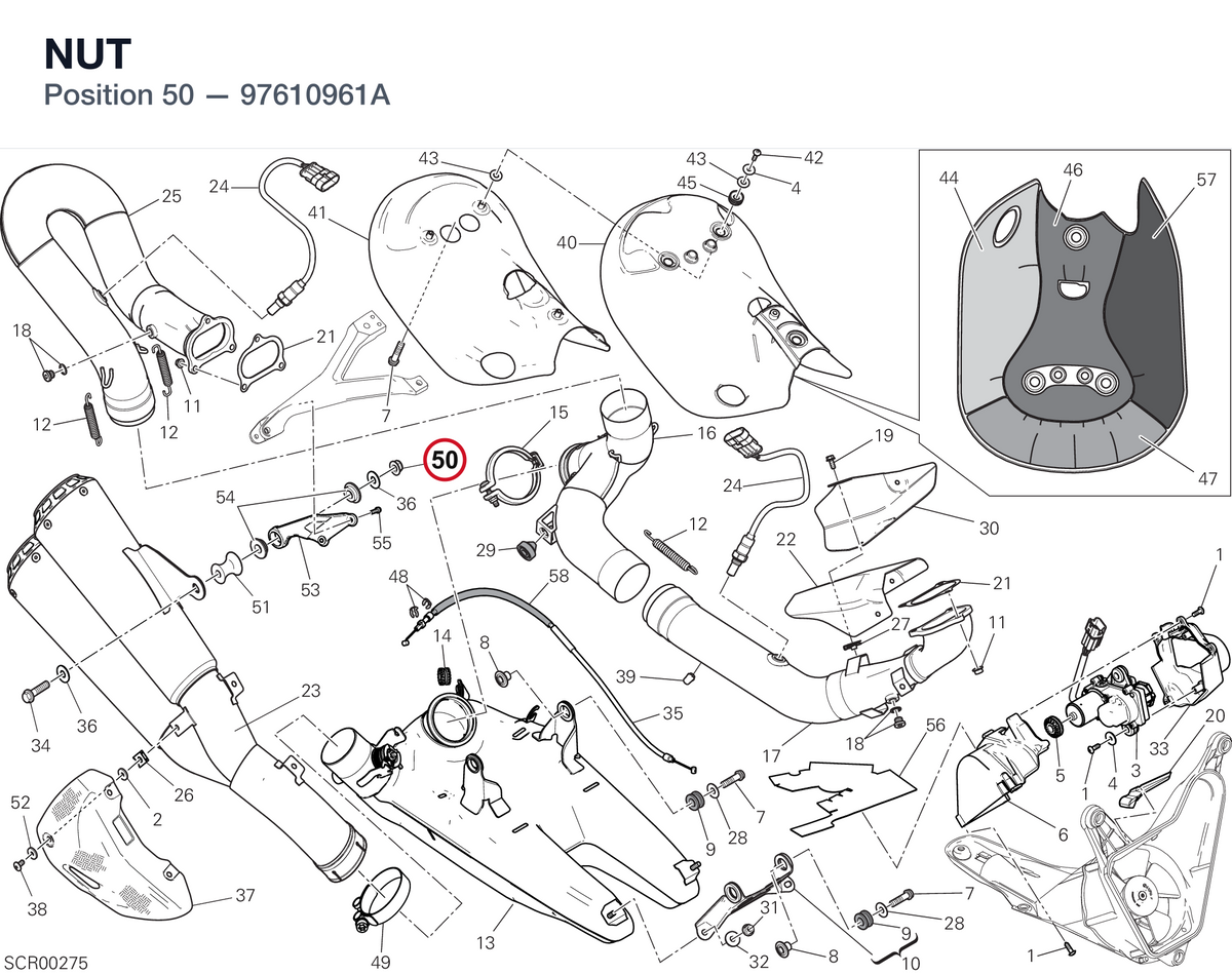 NUT 97610961A diagram position