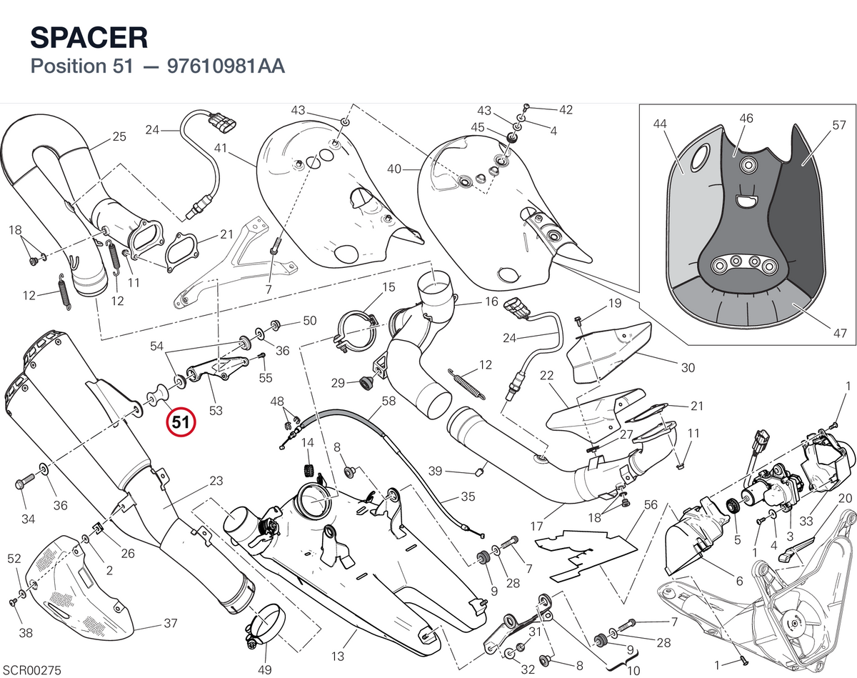 SPACER 97610981AA diagram position